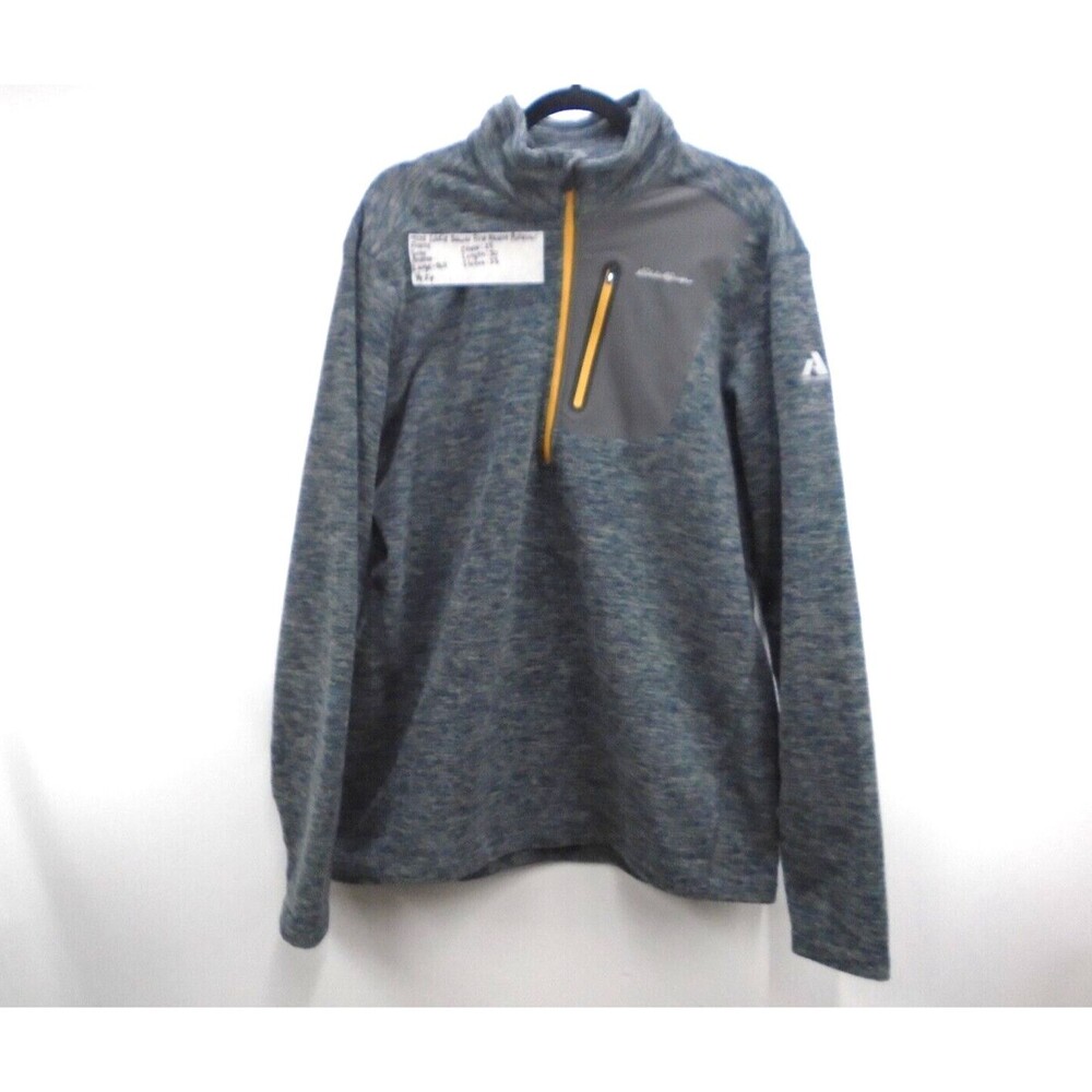 Eddie Bauer First Ascent Jacket Shirt Pullover Mens Size L Tall Fleece 1/2 Zip